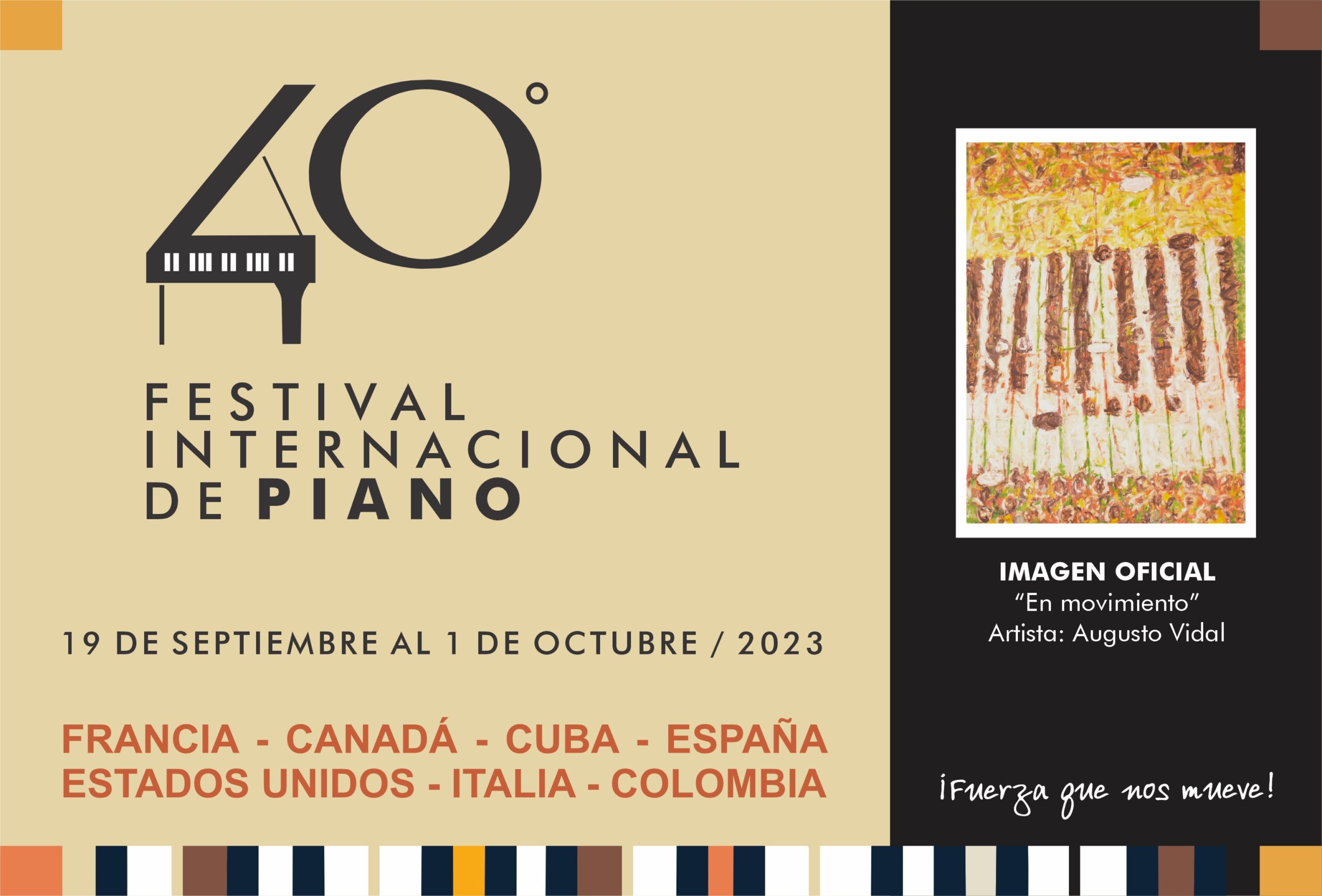 Poster del 40 Festival Internacional de Piano