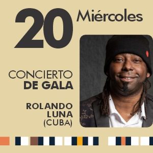 Concierto de Gala con "Rolando Luna" el 20 de septiembre