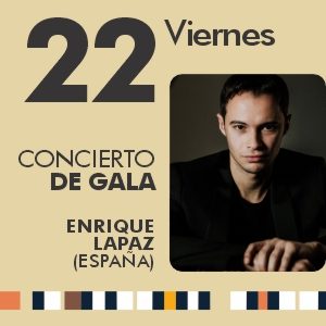 Concierto de gala con Enrique Lapaz el 22 de septiembre