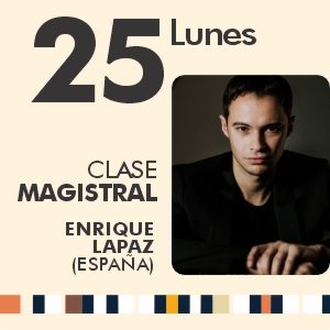 Clase magistral con Enrique Lapaz el 25 de septiembre