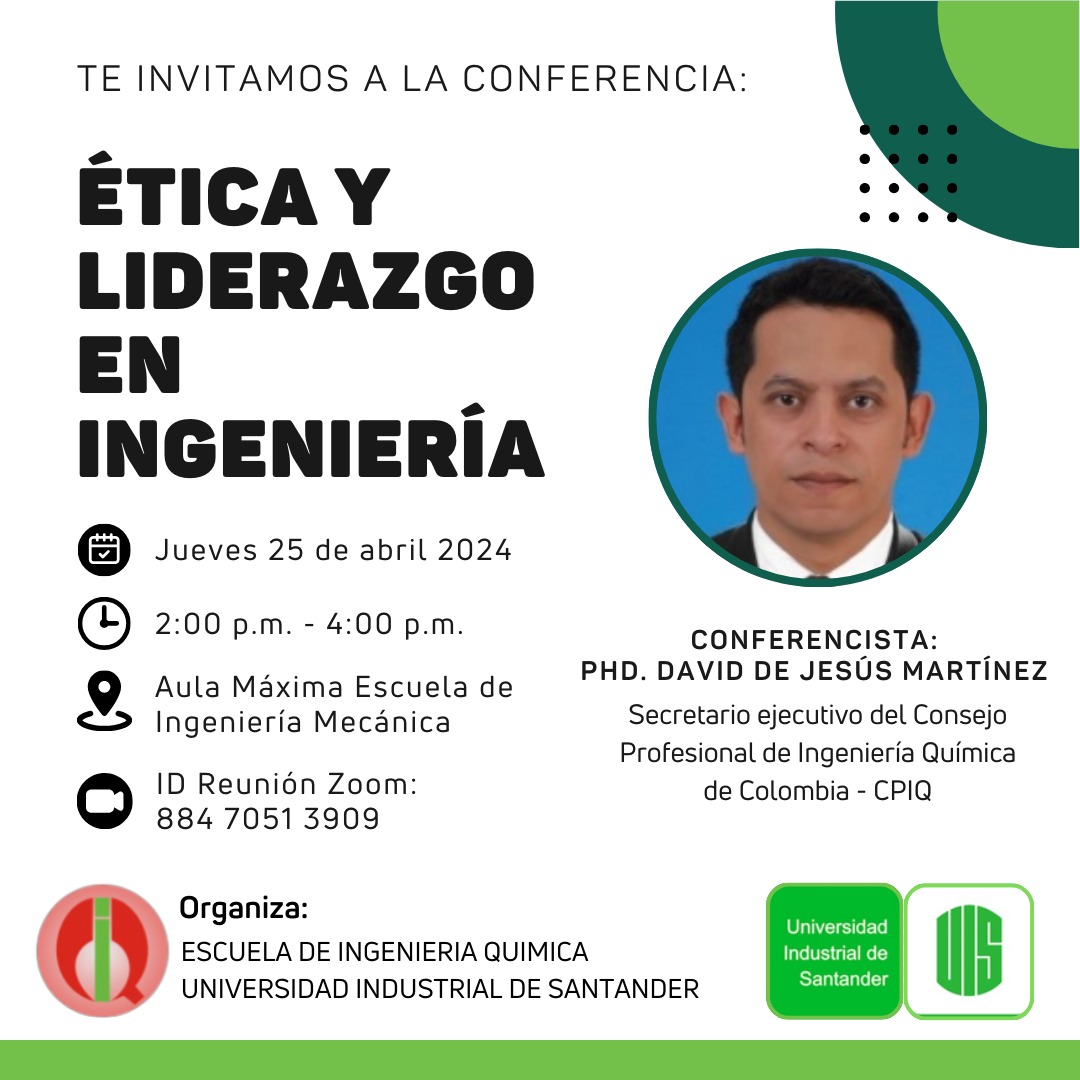 Imagen con la foto del conferencista y la información del evento