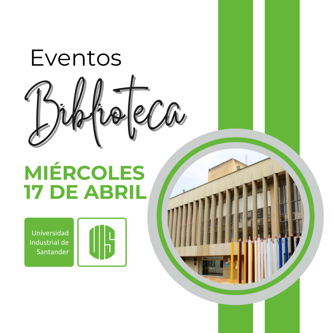 Imagen compuesta por una foto de biblioteca y el título del evento