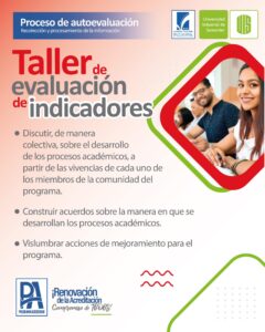 Información sobre los temas a tratar en el taller, acompañada por una fotografía