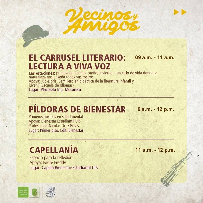 Información sobre el carrusel literario