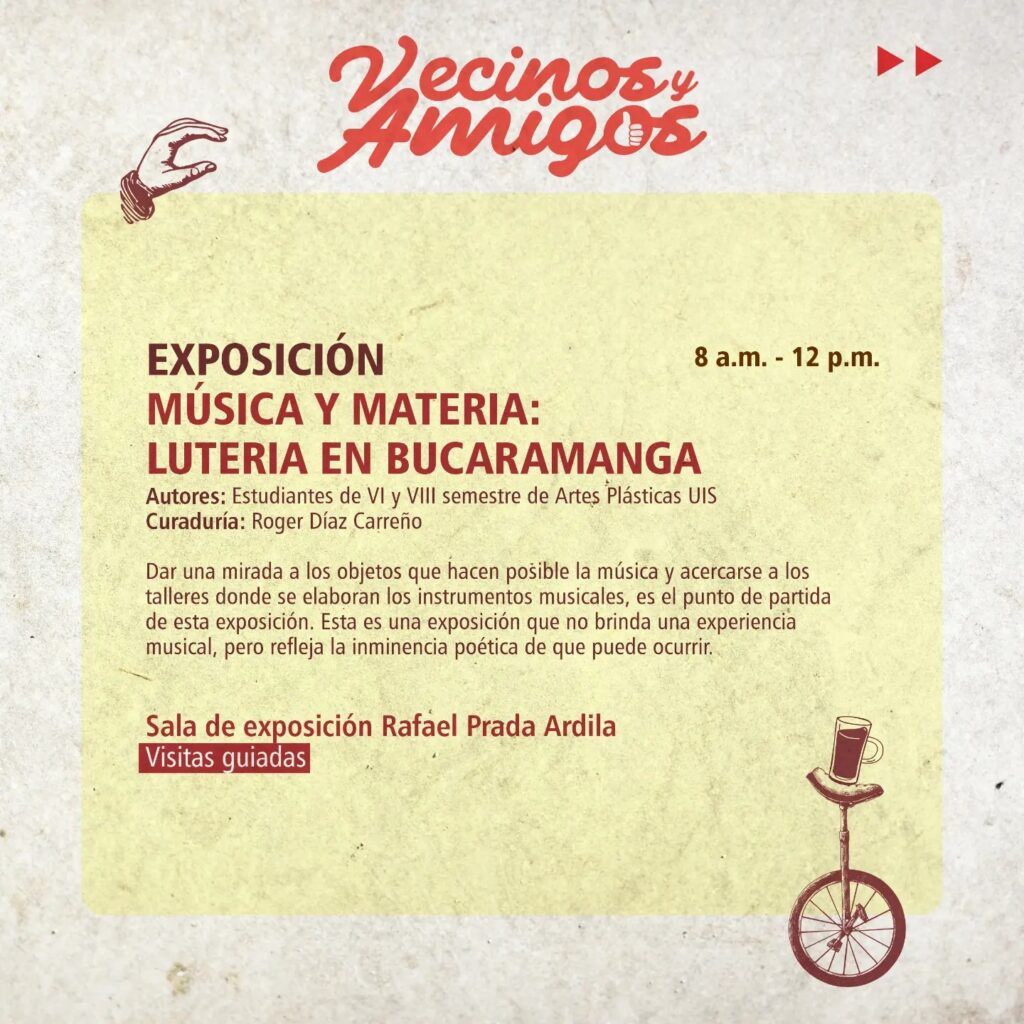 Programación de las exposiciones en texto 