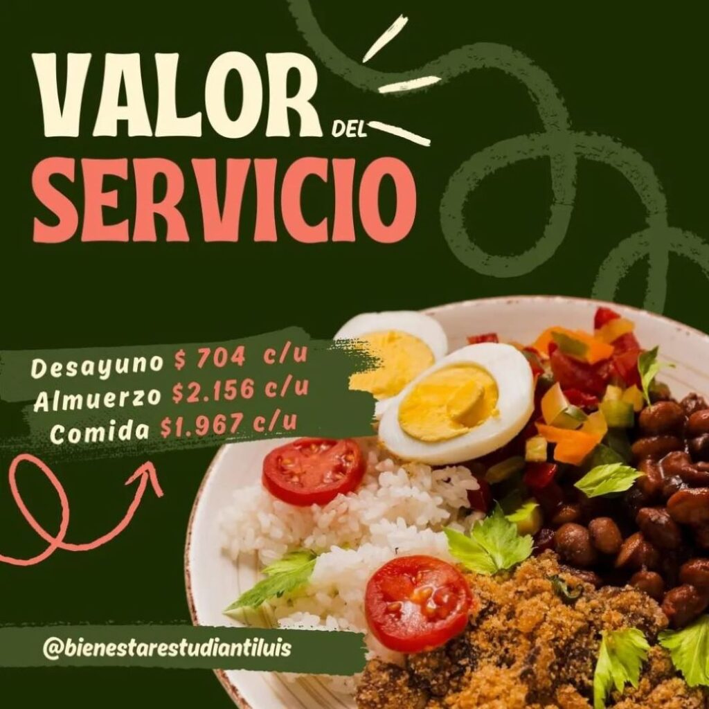 Imagen con la información sobre los valores del servicio