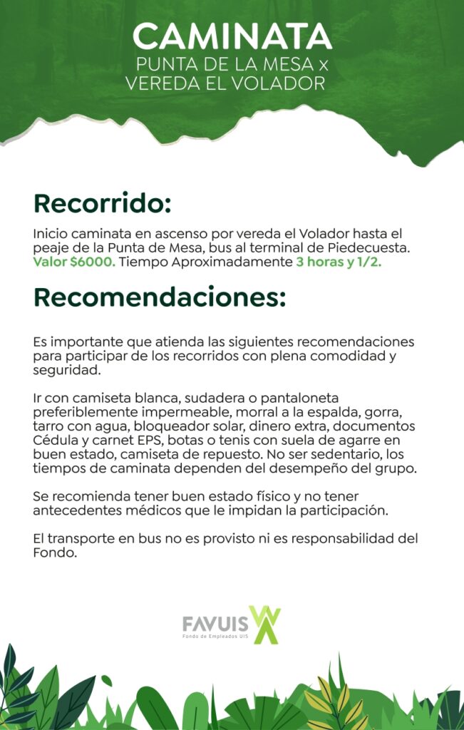 Descripción de las recomendaciones del evento en texto