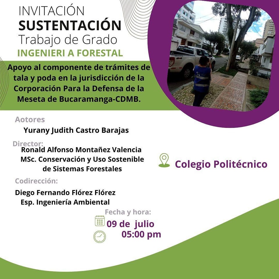 Imagen con la información sobre la sustentación