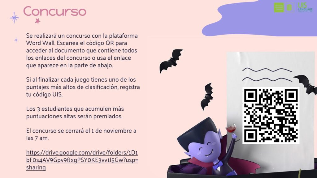 Texto con la descripción del concurso