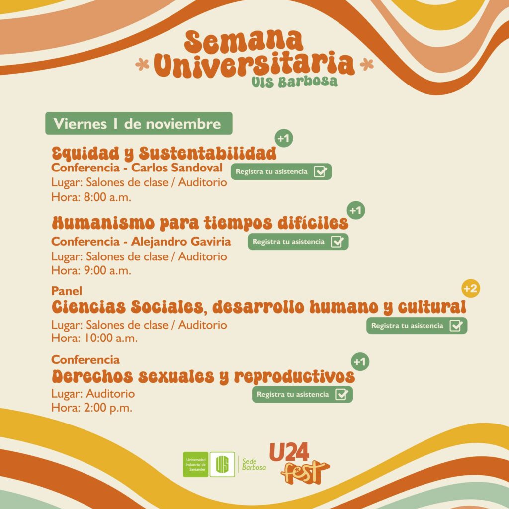 Imagen con las actividades del 1 de noviembre