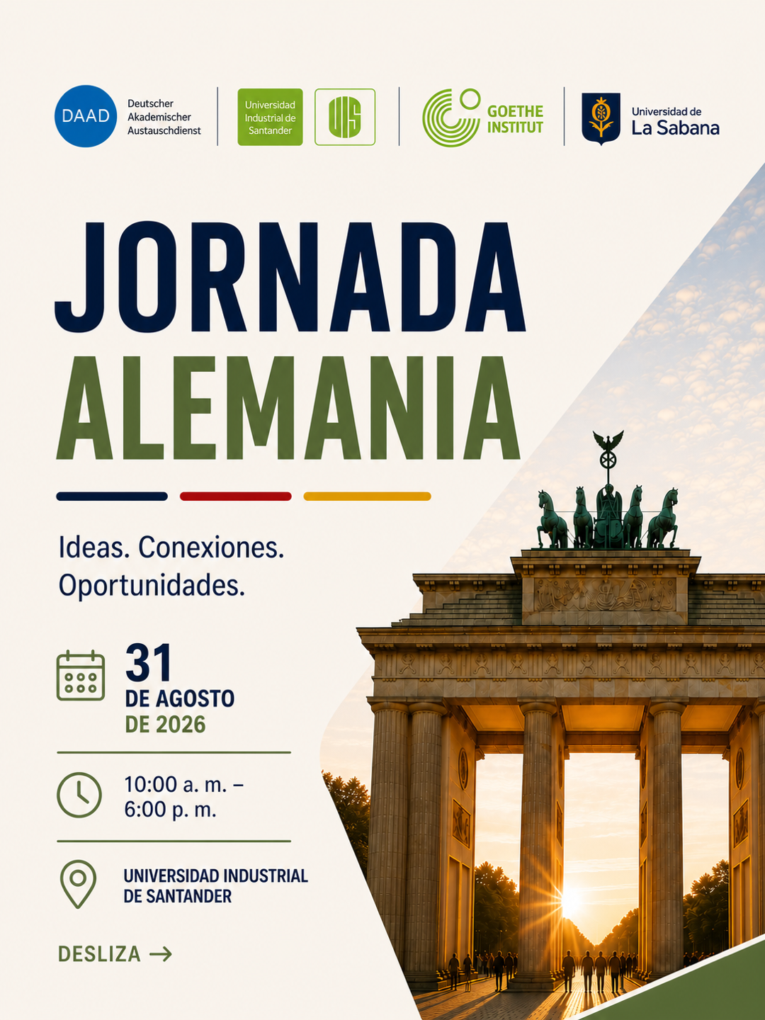Portada de la Jornada Alemania: Ideas, Conexiones, Oportunidades