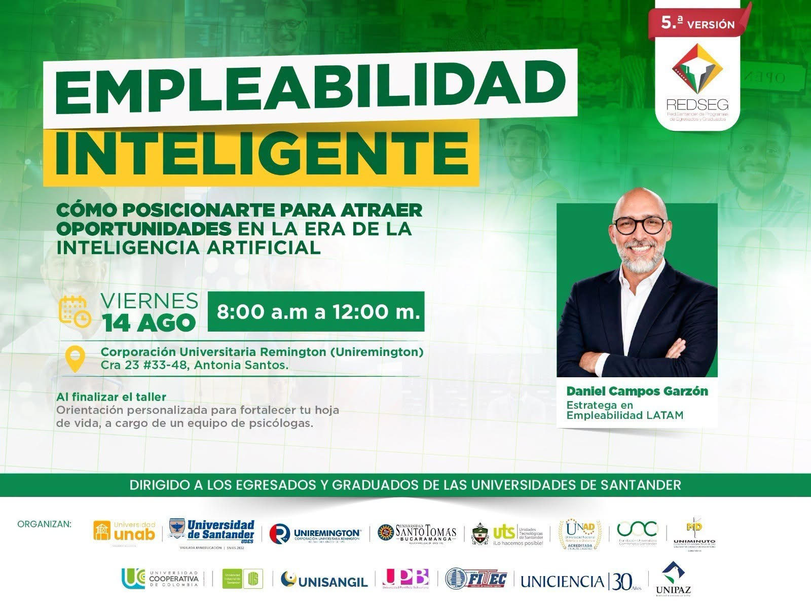 Información del taller Empleabilidad Inteligente