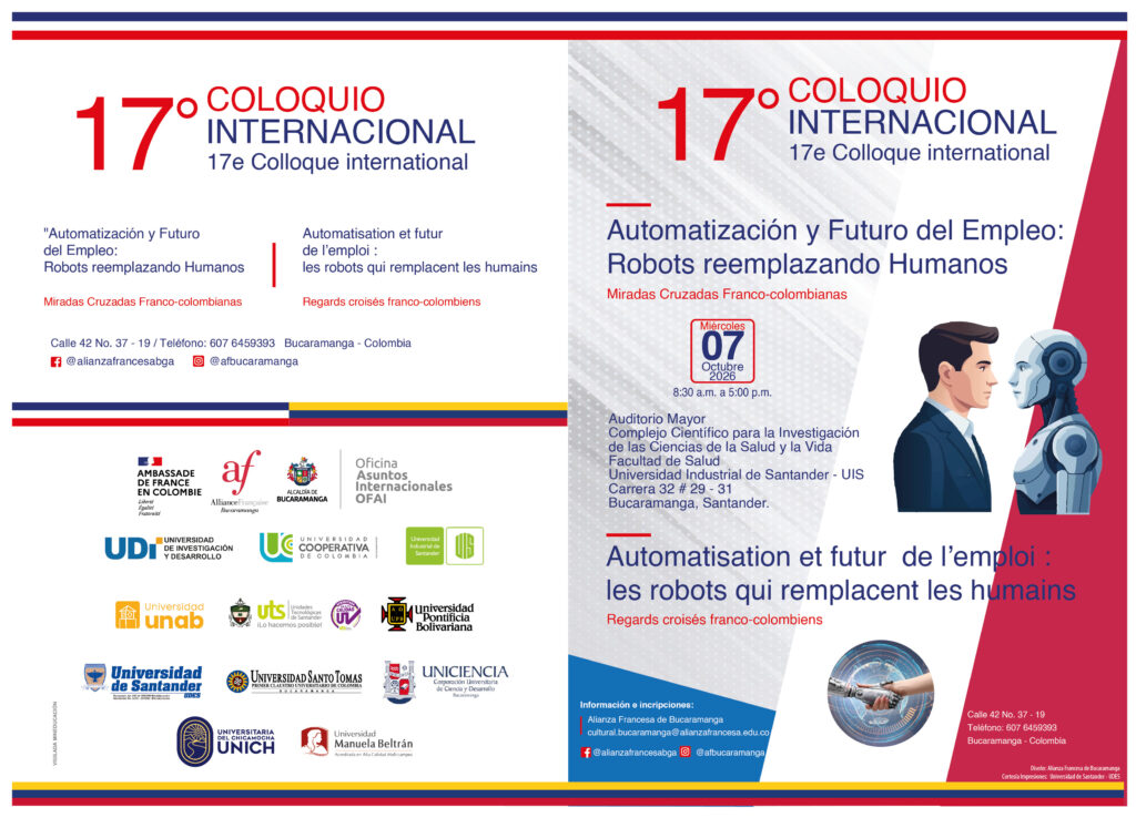Agenda 1 del 17 Coloquio Internacional "Automatización y Futuro del Empleo: Robots Reemplazando Humanos".