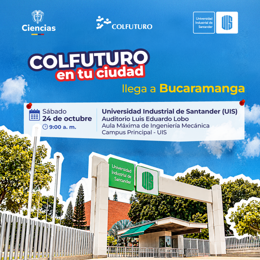 Información del lugar y la hora en que se realizará el evento Colfuturo en tu Ciudad, programado para el 24 de octubre de 2026.