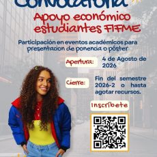 Información sobre la convocatoria de apoyo económico a estudiantes de la Facultad de Ingenierías Fisicomecánicas